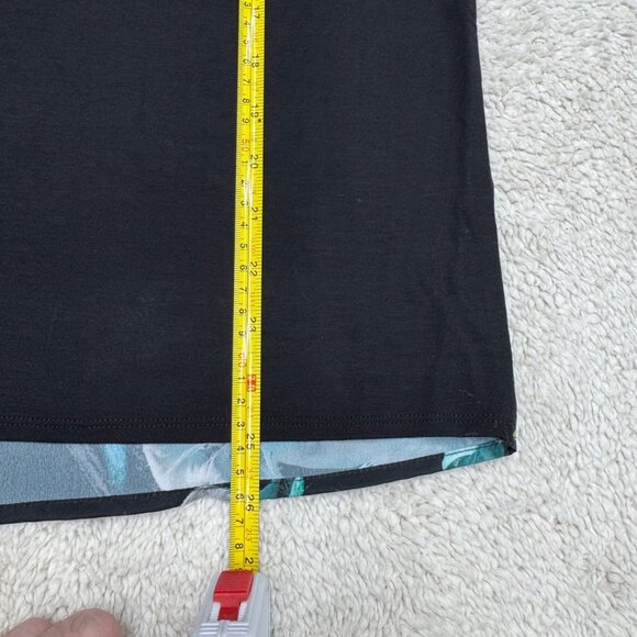 Chico's Women's Abstract Print LS Blouse Top Black/Multicolor, Size 2 (US L) - Picture 7 of 8